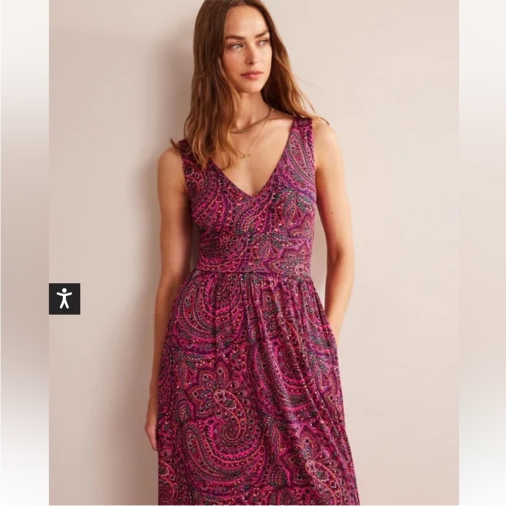 NWT Boden Sleeveless Maxi Jersey Dress - Picture 4 of 14